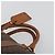 Céline Borsa Boston CELINE Macadam PVC Pelle Marrone Tono Oro Auth ep15333 - vista 8