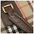 Borsa Boston Burberrys Nova Check Canvas Beige Gold Auth 191914 D'oro - vista 11