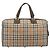 Borsa Boston Burberrys Nova Check Canvas Beige Gold Auth 191914 D'oro - vista 2