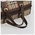 Borsa Boston Burberrys Nova Check Canvas Beige Gold Auth 191914 D'oro - vista 7