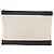 BALENCIAGA Navy Clip M Clutch Bag Canvas White Black 373834 Auth ka5572 - view 2