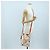 Bolsa de Ombro LOEWE Gundam em Couro Beige Red Auth 167470M - vista 30