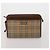 Borsa a Pochette Burberrys Nova Check Nylon Pelle Canvas 6 Set Beige Auth 190007 Nero - vista 21