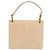 Borsa PRADA Tartaruga in pelle goffrata Ivory Silver Auth 192493A Argento Crudo - vista 2