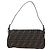 Borsa a Tracolla FENDI Zucca Canvas Mamma Baguette Marrone Nero Auth 192459M - vista 2