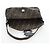 Borsa a Tracolla FENDI Zucca Canvas Mamma Baguette Marrone Nero Auth 192459M - vista 22