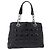Borsa a catena Lady Dior Christian Dior in pelle verniciata nera e argento Auth BA14101V Nero - vista 2