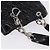 Borsa a catena Lady Dior Christian Dior in pelle verniciata nera e argento Auth BA14101V Nero - vista 6