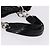 Borsa a catena Lady Dior Christian Dior in pelle verniciata nera e argento Auth BA14101V Nero - vista 7