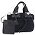 Borsa a mano GUCCI Canvas Black Gold Tone 95168 Auth ka5531 Nero