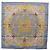 Hermès Foulard HERMES Carre 90 Seta Blu Auth 193599M - vista 12