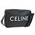 Céline Borsa a tracolla CELINE Triomphe PVC Pelle Nero Tono Oro Auth 194102M