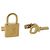 Gemelli LOUIS VUITTON Padlock Cuffs metallo Gold LV Auth 195158 D'oro