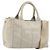 Bolso de mano PRADA Canapa PM Canvas 2way Gris Oro Auth bs36595 Castaño Dorado
