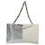 Bolsa de mão com corrente FENDI em couro Silver White Auth 194186 Prata Branco - vista 2