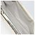 Bolsa de mão com corrente FENDI em couro Silver White Auth 194186 Prata Branco - vista 20
