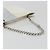 Bolsa de mão com corrente FENDI em couro Silver White Auth 194186 Prata Branco - vista 7