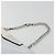 Bolsa de mão com corrente FENDI em couro Silver White Auth 194186 Prata Branco - vista 8