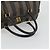 Pequin Borsa Boston FENDI in tela Pecan PVC Nero Marrone Auth hk3981 - vista 7