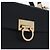 Bolsa Salvatore Ferragamo Gancini em couro 2way Preta Dourada Auth 192528A Preto Dourado - vista 19