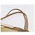 Borsa a tracolla LOEWE Anagram in pelle beige e oro autentica bs36682 D'oro - vista 10