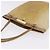 Borsa a tracolla LOEWE Anagram in pelle beige e oro autentica bs36682 D'oro - vista 8