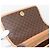 Céline Borsa a tracolla CELINE Macadam Canvas PVC Leather Brown Gold Auth 194297A Marrone D'oro - vista 10