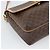 Céline Borsa a tracolla CELINE Macadam Canvas PVC Leather Brown Gold Auth 194297A Marrone D'oro - vista 14
