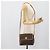 Céline Borsa a tracolla CELINE Macadam Canvas PVC Leather Brown Gold Auth 194297A Marrone D'oro - vista 22