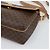 Céline Borsa a tracolla CELINE Macadam Canvas PVC Leather Brown Gold Auth 194297A Marrone D'oro - vista 9