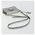 Borsa a tracolla PRADA pelle Saffiano Silver Auth bs36601 Argento - vista 7