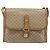 Céline Borsa a Tracolla CELINE Macadam PVC Pelle Beige Tono Oro Auth 194144A - vista 13