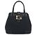 Bolsa de mão GUCCI Canvas Black Gold Tone 002 1103 Auth BA14728A Preto - vista 13