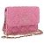 CHANEL Matelasse Chain Shoulder Pouch Tweed Pink Gold CC Auth 193594SAM Rosa D'oro