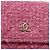 CHANEL Matelasse Chain Shoulder Pouch Tweed Pink Gold CC Auth 193594SAM Rosa D'oro - vista 19