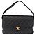 Borsa CHANEL Matelasse Double Face in pelle d'agnello nera e oro CC Auth 194872SAM Nero D'oro - vista 13