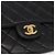 Borsa CHANEL Matelasse Double Face in pelle d'agnello nera e oro CC Auth 194872SAM Nero D'oro - vista 19