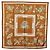 Hermès HERMES Carre 90 Foulard "Quai Aux Fleurs" Seta Marrone Auth 192550 - vista 12