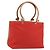 Borsa Tote Salvatore Ferragamo Gancini Canvas Rossa Argento Auth 193384V Rosso