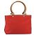Borsa Tote Salvatore Ferragamo Gancini Canvas Rossa Argento Auth 193384V Rosso - vista 13