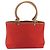 Borsa Tote Salvatore Ferragamo Gancini Canvas Rossa Argento Auth 193384V Rosso - vista 2