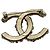 Timeless Chanel Brosche mit goldfarbenen und rosa Strasssteinen Pink Golden - Ansicht 2