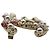 Timeless Chanel Brosche mit goldfarbenen und rosa Strasssteinen Pink Golden - Ansicht 4