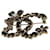 Chanel Brosche in Schwarz und Gold mit Strasssteinen Golden  - Ansicht 4