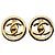 Orecchini a clip Chanel placcati oro D'oro