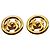 Orecchini a clip Chanel placcati oro D'oro - vista 3