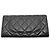 Cartera larga Chanel Matelassé de piel de becerro granulada negra Negro - vista 2
