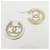 Orecchini a cerchio Chanel AB6732 Bianco D'oro - vista 3