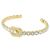 Bracciale rigido Chanel AB9932 oro e trasparente D'oro