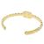 Bracciale rigido Chanel AB9932 oro e trasparente D'oro - vista 2